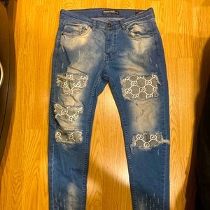 Gucci Pattern Skinny Jeans (Men’s 32-31)